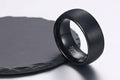 Tungsten Carbide Ring. Black Band.