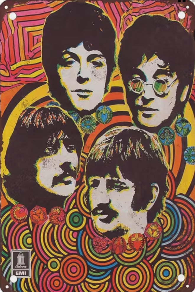 Beatles Metal art. The Fab for psychedelic.