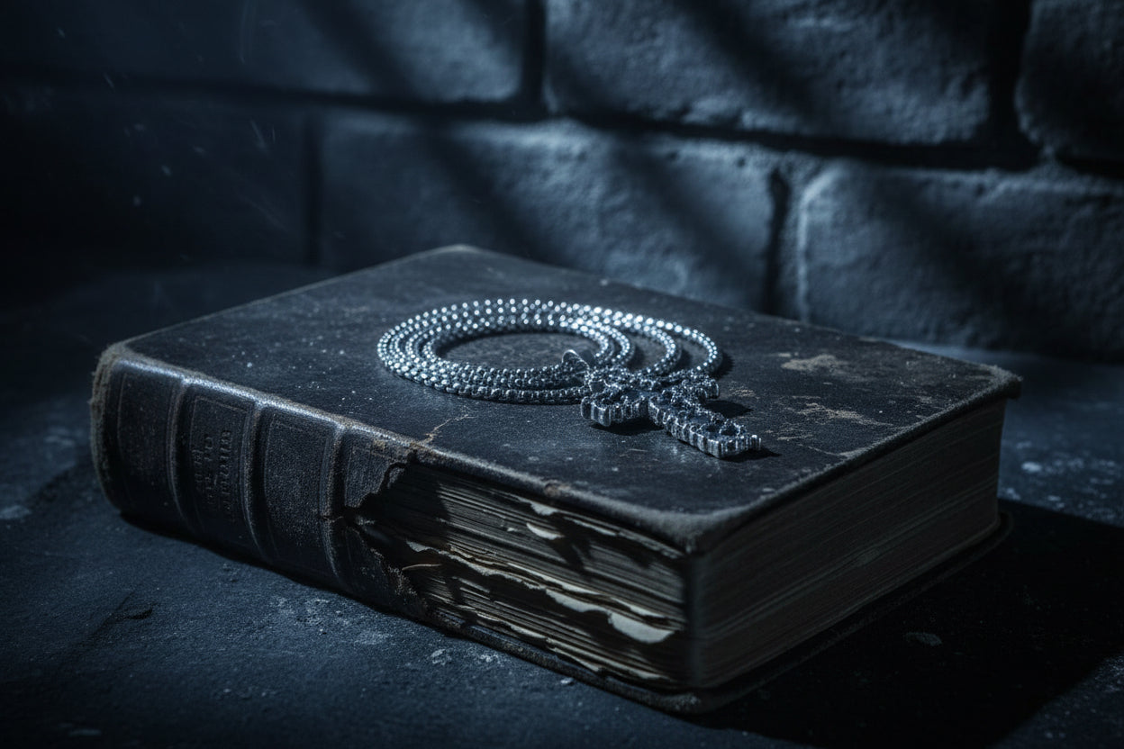 Punk Style Cross Pendant Necklace