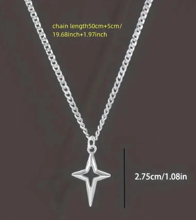 Hollow Star Shaped Necklace.