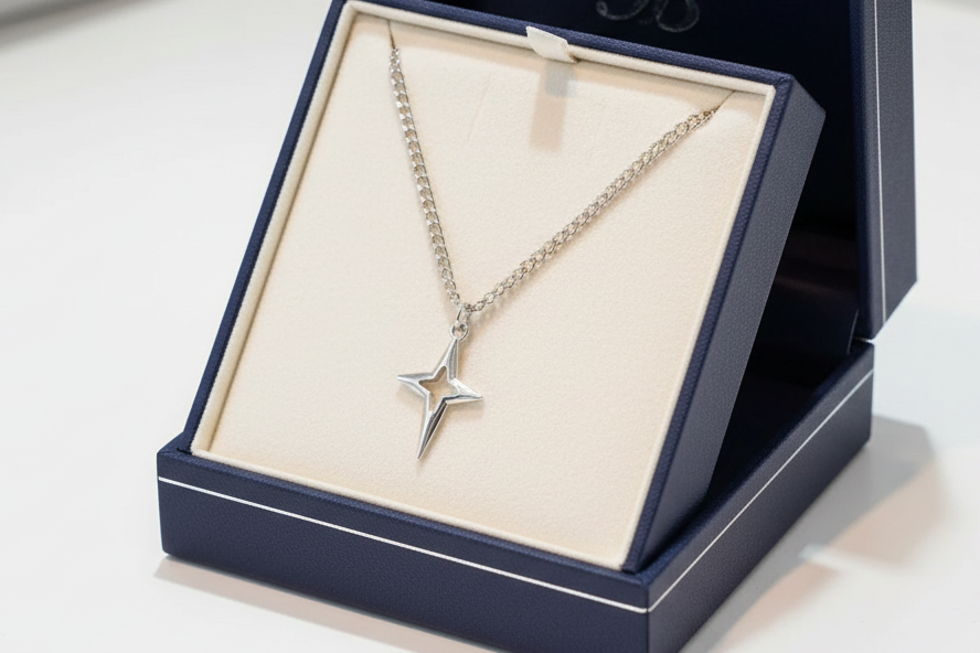 Hollow Star Shaped Necklace.