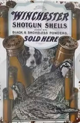 Winchester shotgun shells, hunting, and fishing art
