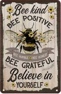 Bee positive bee grateful