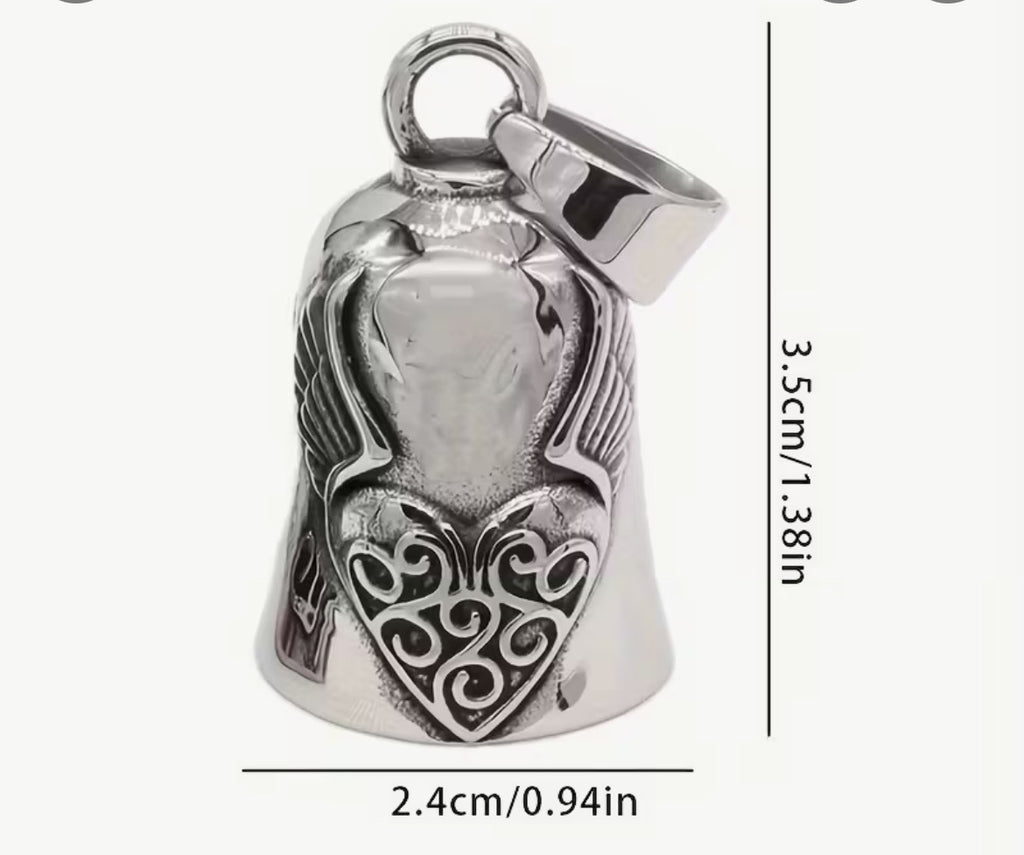 Motorcycle guardian bell. Protection from harm.