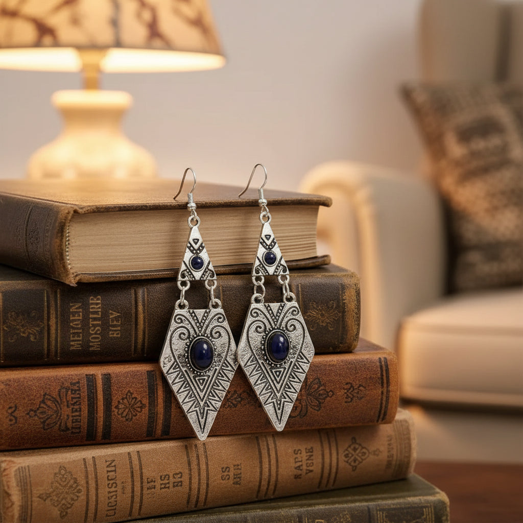 Bohemian earrings. 2 piece fashion earrings.