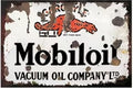 Mobile oil, garage sign