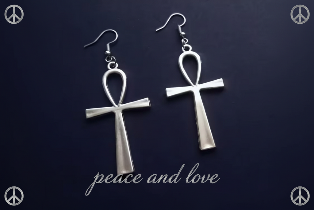 Hippie Peace Style Earrings.