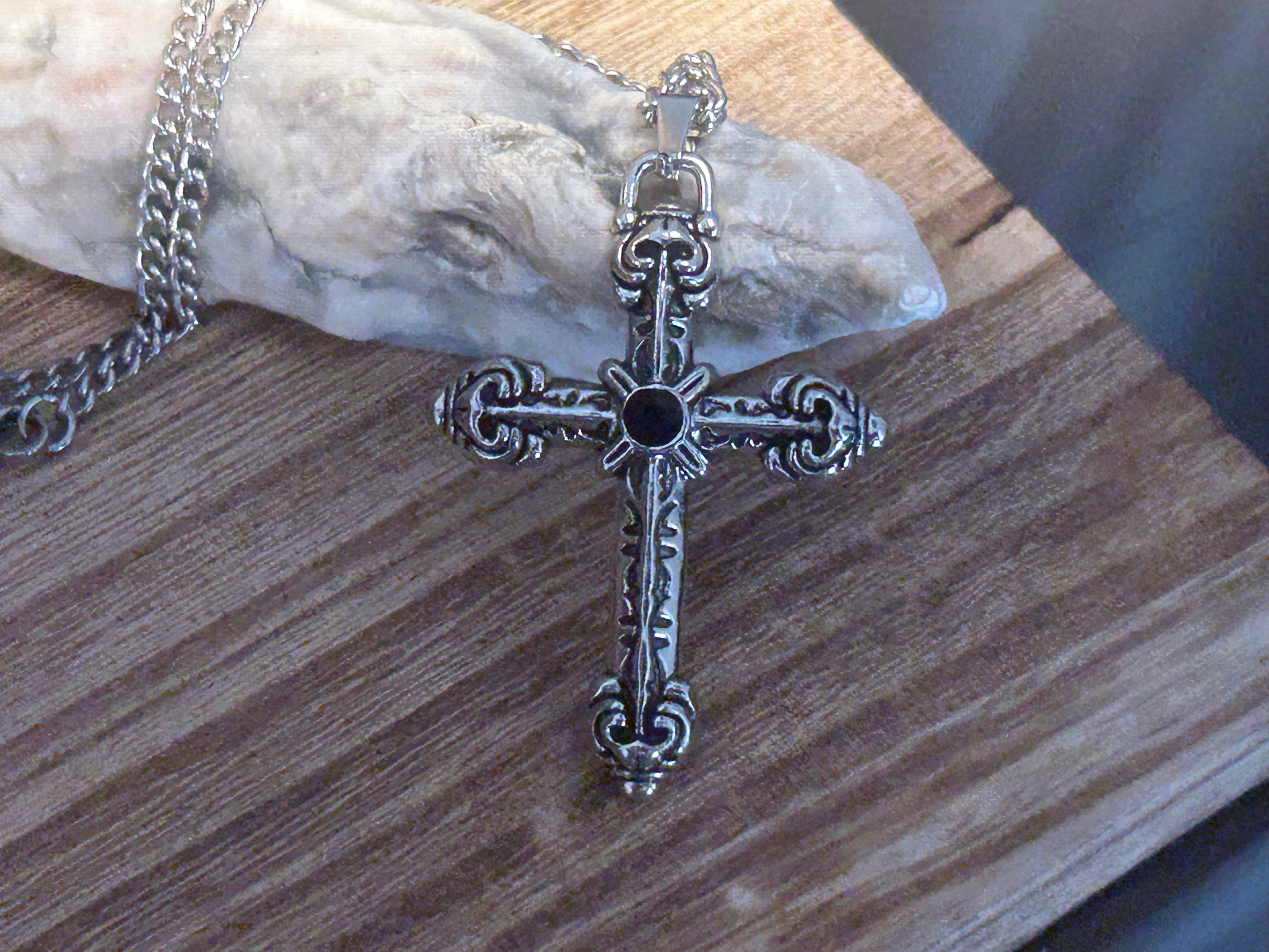 Gothic Punk Cross Design Necklace.