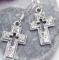 Hollow Cross Earrings.