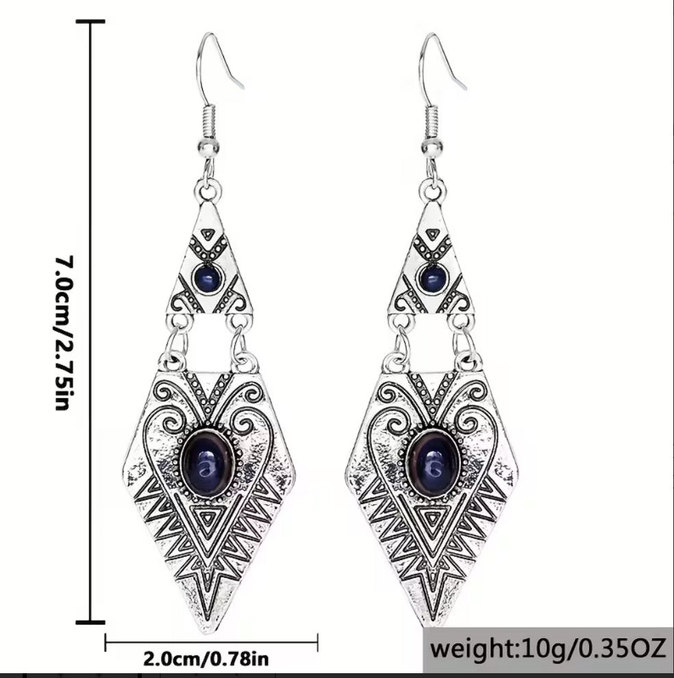 Bohemian earrings. 2 piece fashion earrings.