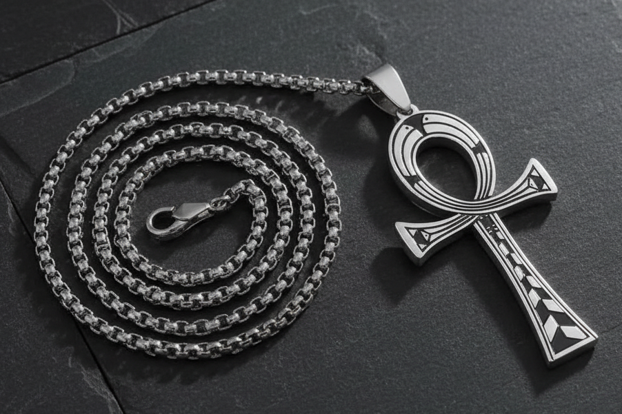 Egyptian Pendant Necklace .