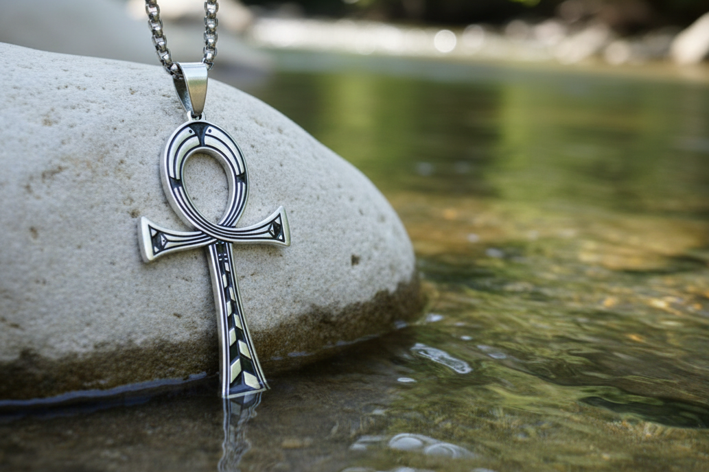 Egyptian Pendant Necklace .