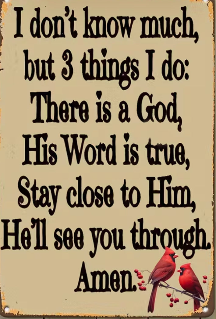 Three things I know Christian inspirational art