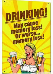 Drinking may cause memory loss