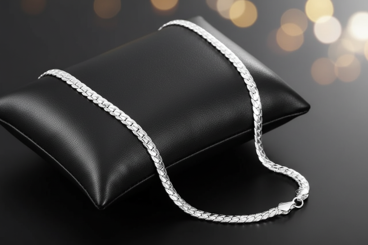 Interlocking Sterling Cross Necklace.