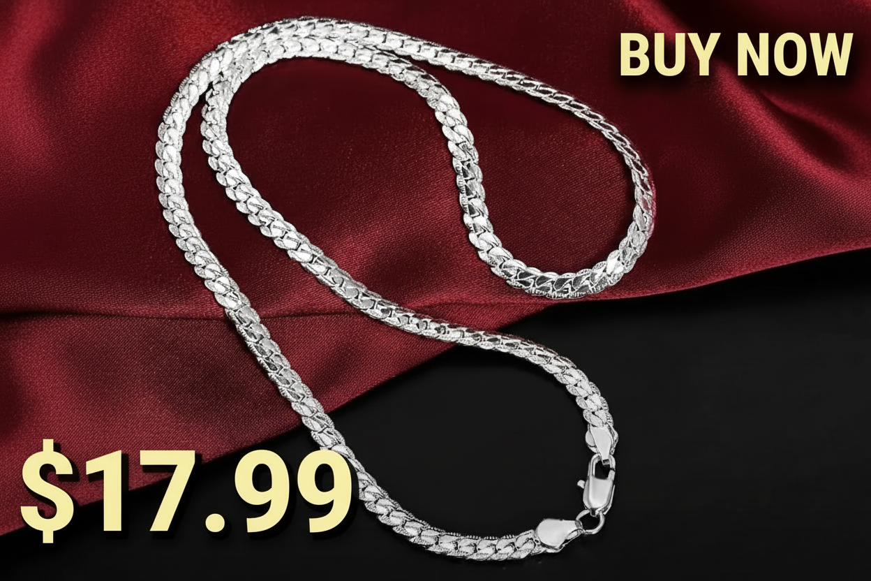 Interlocking Sterling Cross Necklace.