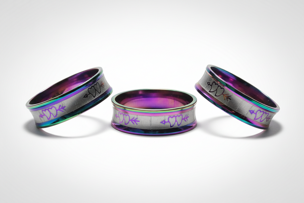 Love and Hearts Stainless steel Ring