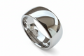 Tungsten Carbide Ring. Silver Band.