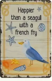 Happier than a seagull with the french fry