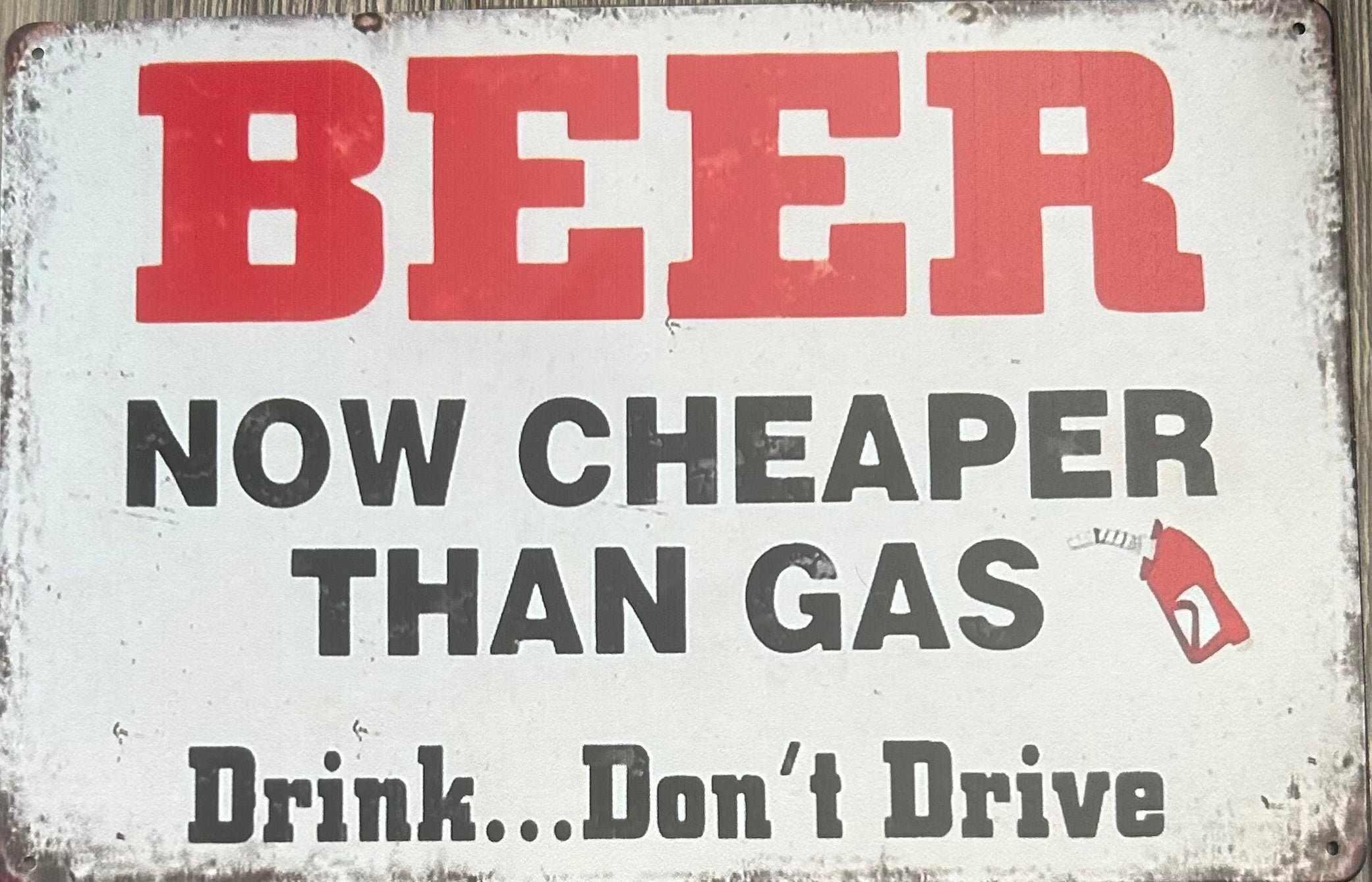 Beer is now cheaper than gas drink don’t drive