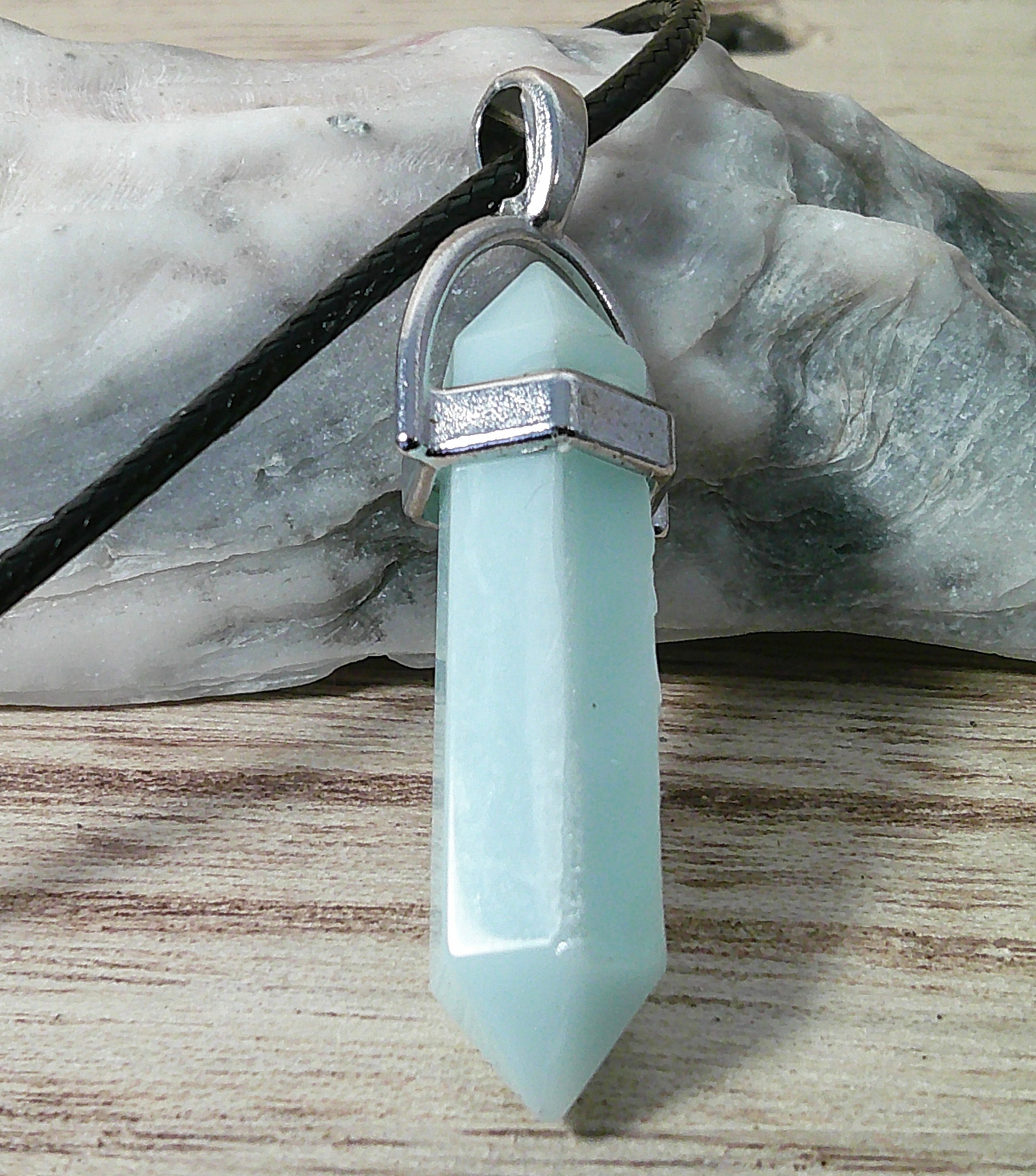 Hexagon Pendant Necklace.