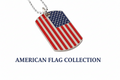 American Flag DogTag Style Necklace
