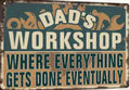 Dad‘s workshop where everything gets done eventually
