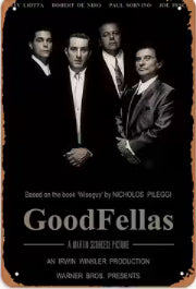 Goodfellas, movie poster, aluminum sign