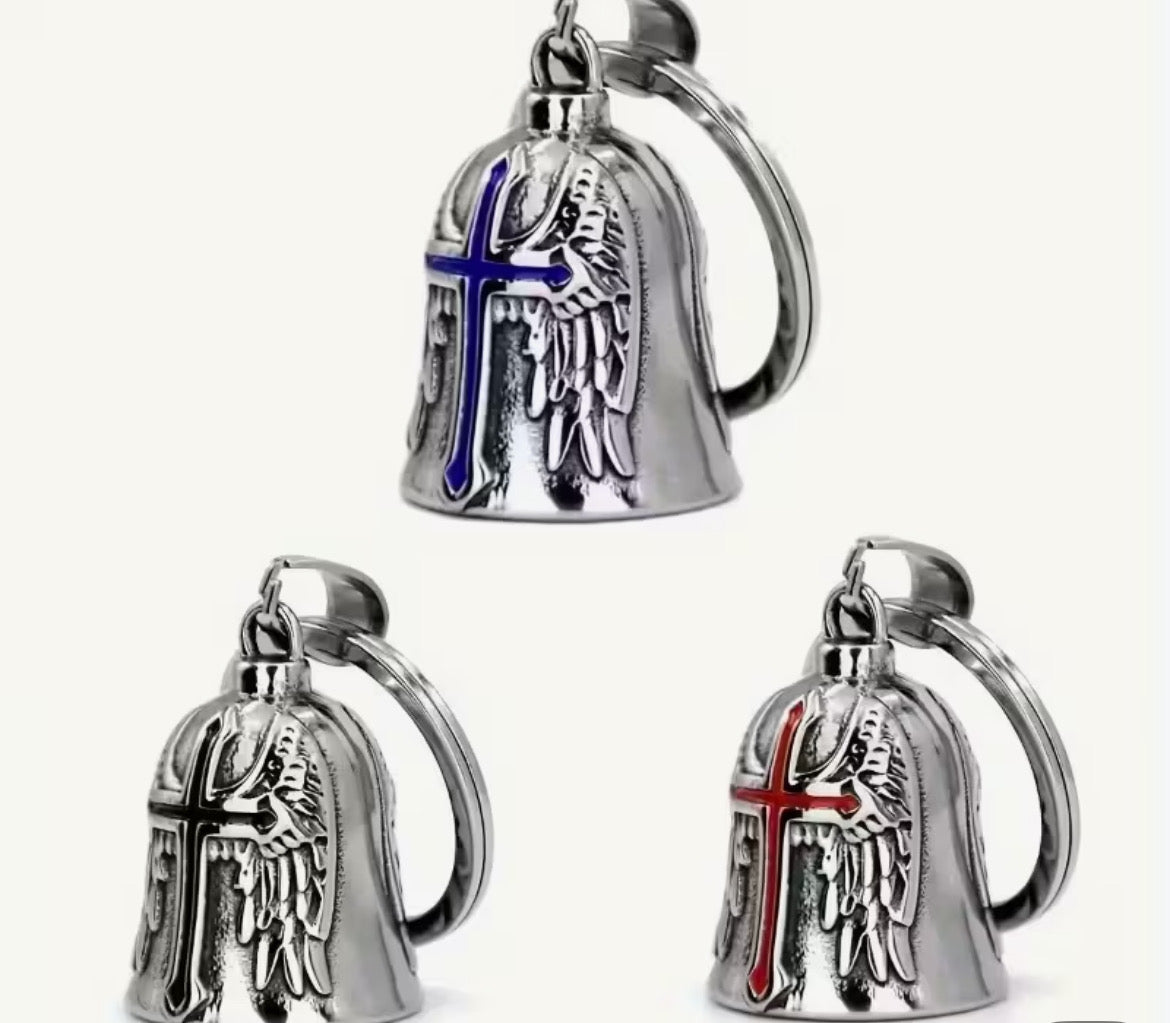 Motorcycle guardian bell. Protection from harm.