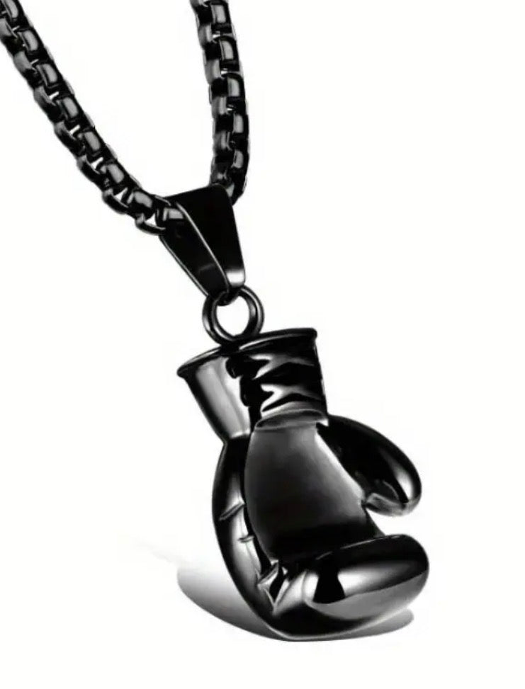 Boxing Gloves pendant and necklace.