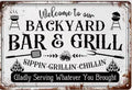 Welcome to our backyard, bar and grill