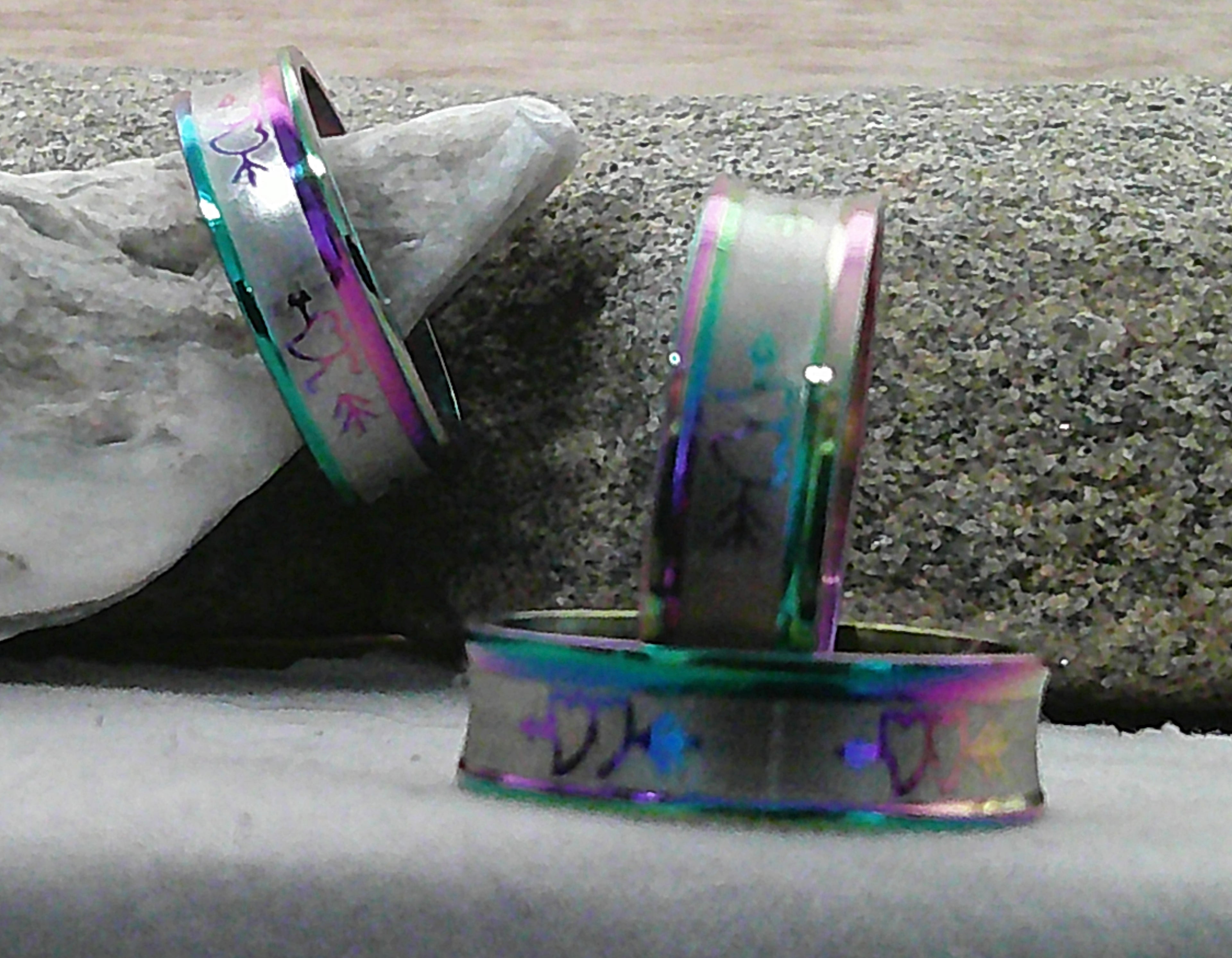 Love and Hearts Stainless steel Ring