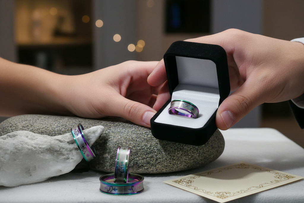 Love and Hearts Stainless steel Ring