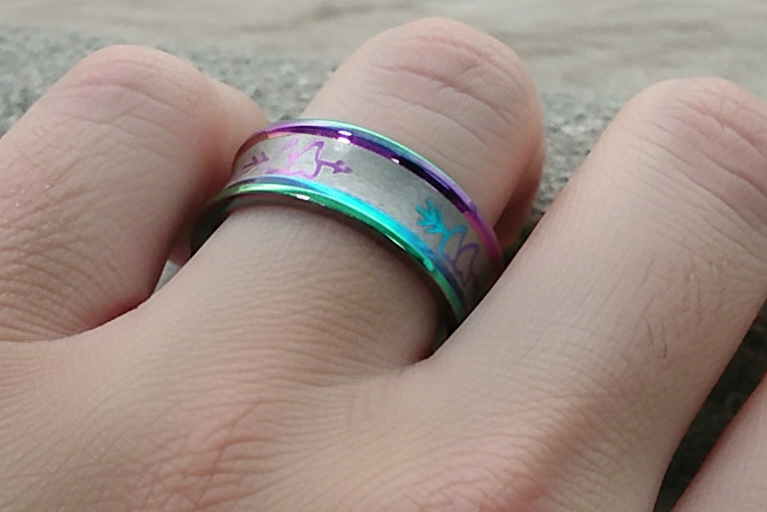 Love and Hearts Stainless steel Ring