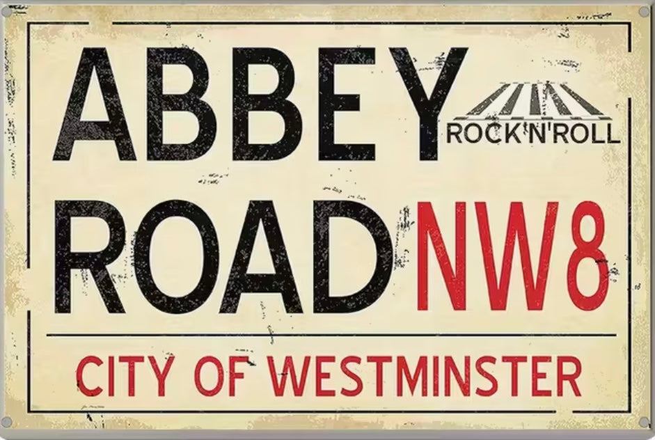 Abbey Road city of Westminster Beatles Metal art.