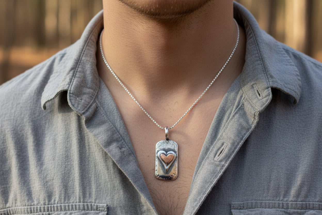 Retro Punk Funky Heart Style NECKLACE